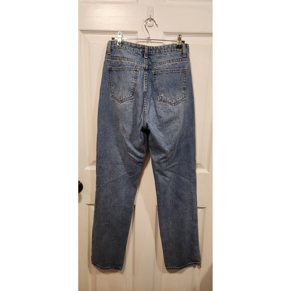 Pretty Little Things Jeans Denim UK8 EU36 High Waisted Distressed EUC - Picture 9 of 9